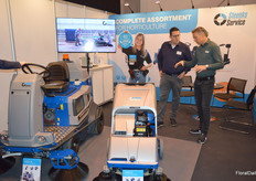 Wouter Steenks. Two floor sweepers (Stefix 73 en Stefix 135) were part of the booth of Steenks Service